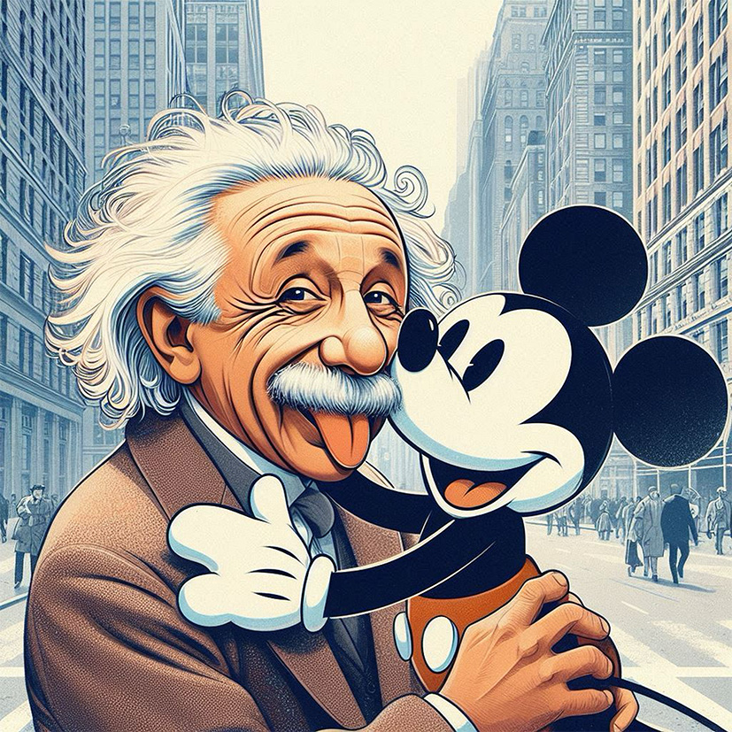 einstein mickey love no3 30 x 30 kopie